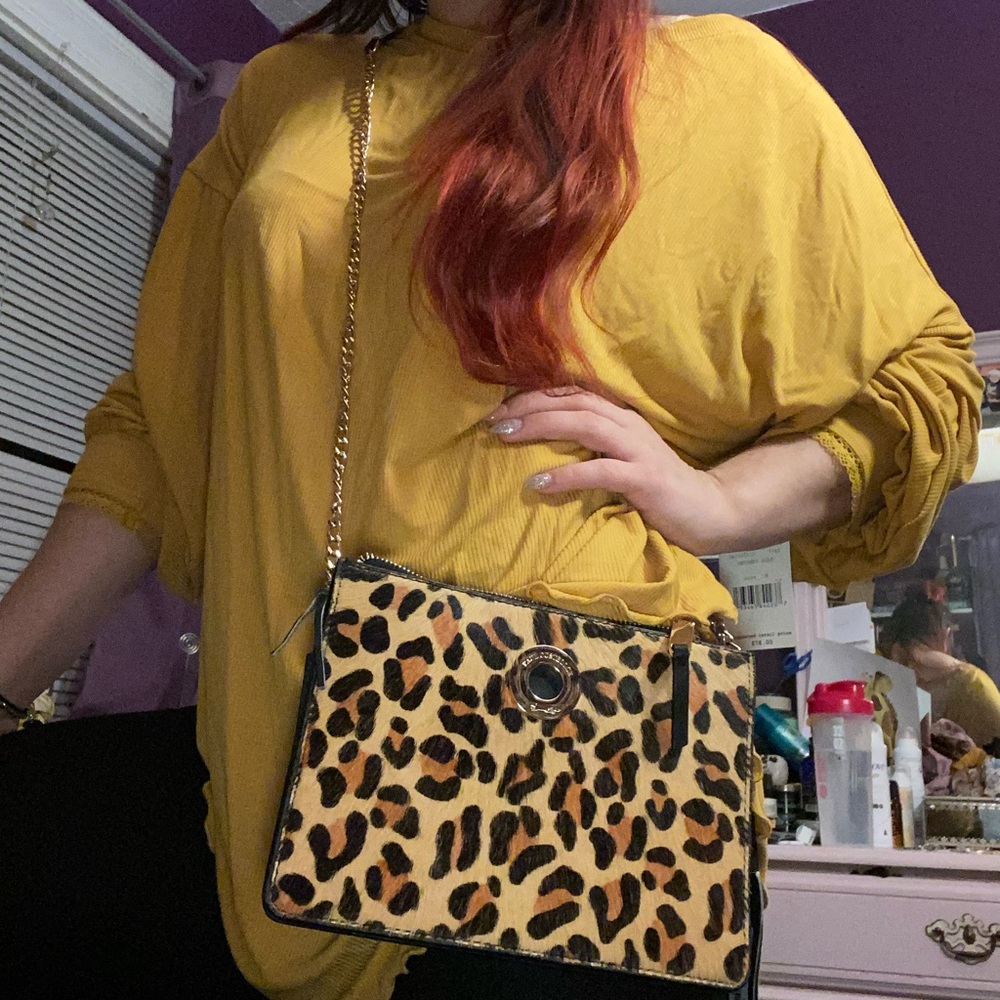 Brown&Black Leopard Paul Costelloe Cross Body